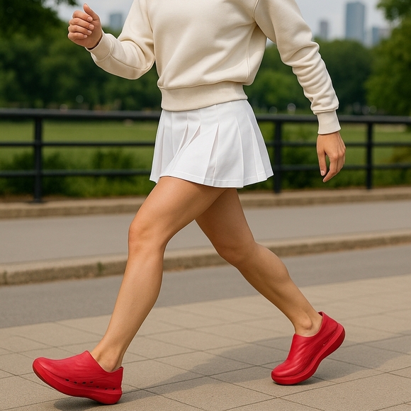 STAND+ Unisex AntiGrav1 Ultralight Standing Energy Recovery Shoes Red M7/W9 - Picture 2 of 13